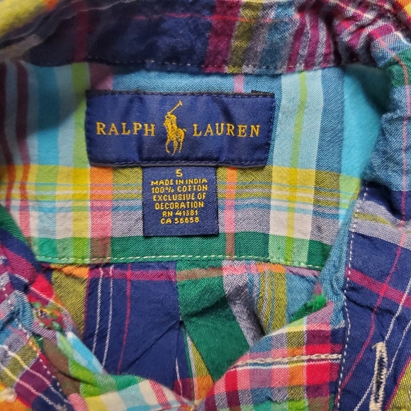 Lot Of 5 Short Sleeve Shirts Button Down & Polo Sz 5 RL POLO, JB, CP, BOB - Picture 14 of 16